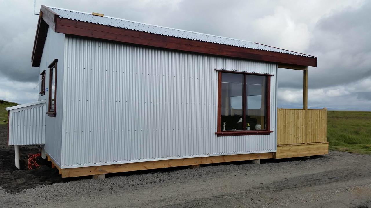 Hekla Cabin 2 Volcano And Glacier View เฮลลา ภายนอก รูปภาพ